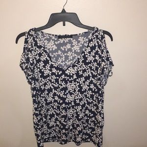 Ivanka Trump blouse w/cutout shoulders